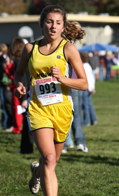 NCS XC D3 Girls-068.JPG - 2009 North Coast Section Cross Country Championships, Hayward High School, Hayward, California